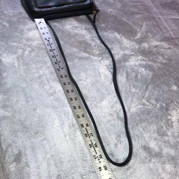 FOSSIL Leather crossbody shoulder bag black - Picture 12 of 16